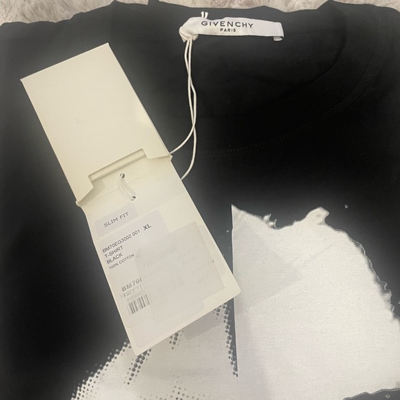 Givenchy Black Cotton Gemini Faces Print T-Shirt Sz XL - Picture 7 of 8